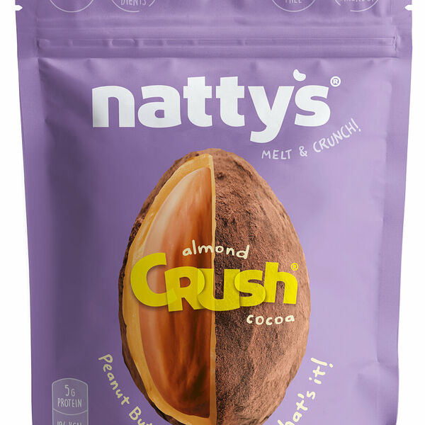 Драже Nattys Crush Almond c миндалем в арахисовой пасте и какао