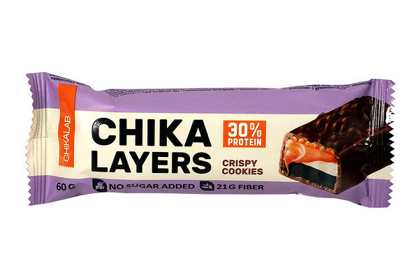 Батончик протеиновый CHIKALAB LAYERS 30% protein Хрустящее печенье (без сахара)