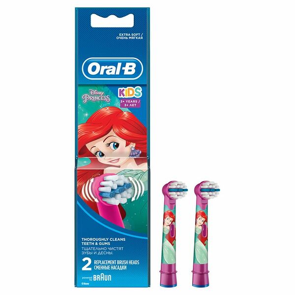 Сменные насадки для электрической зубной щетки Oral-B Kids 2 шт с героями Disney в ассортименте