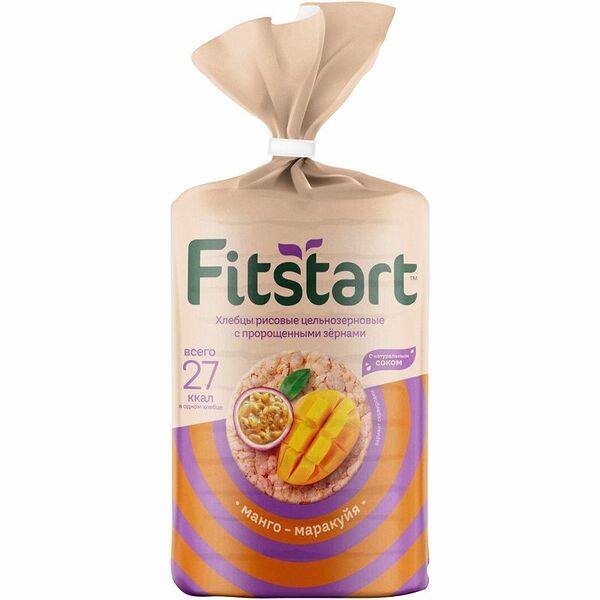 Хлебцы Fitstart рисовые Манго-маракуйя  