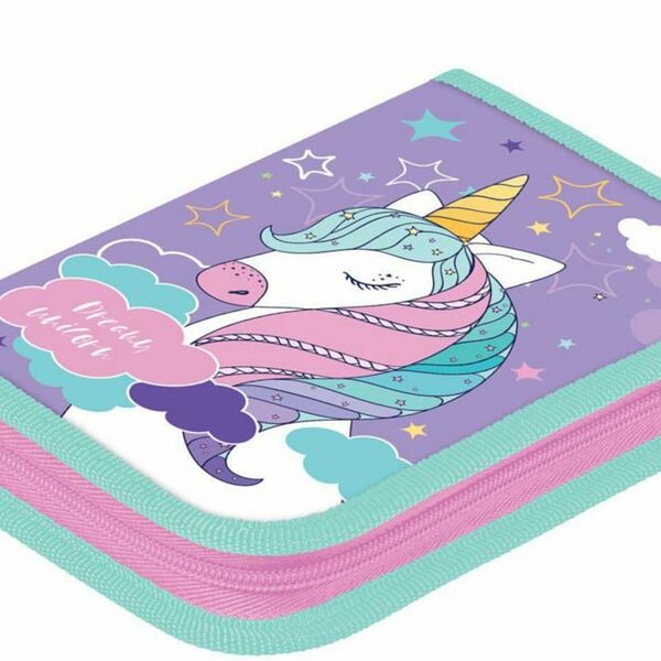 Пенал Dream Unicorn (Дрим Юникорн) 1 отделение, 19х13 см ТМ Hatber (Хатбер)