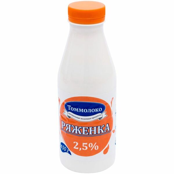 Ряженка Томмолоко 2.5%, 450г