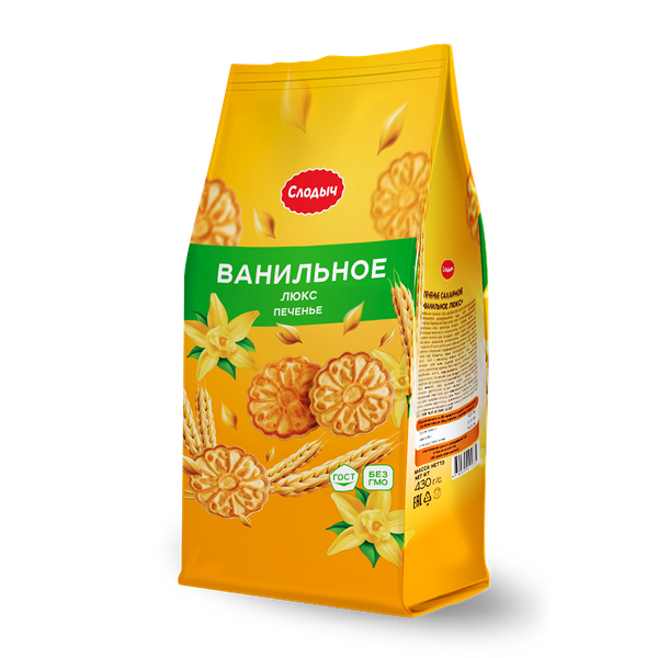Печенье сахарное Ванильное люкс вес 430 гр. Слодыч БЕЛАРУСЬ