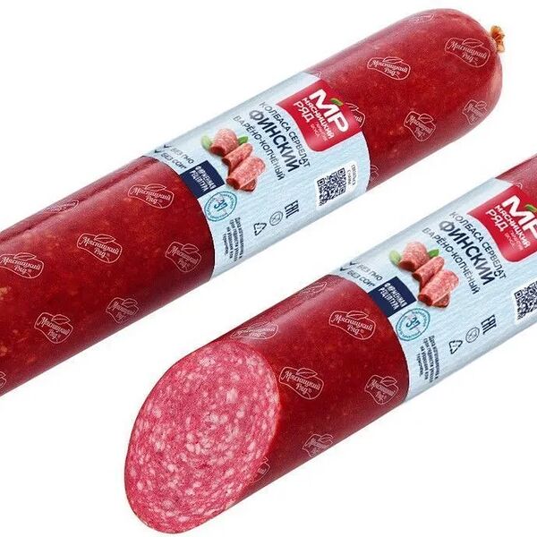 Колбаса МЯСНИЦКИЙ РЯД сервелат Финский в/к в/у вес до 400г