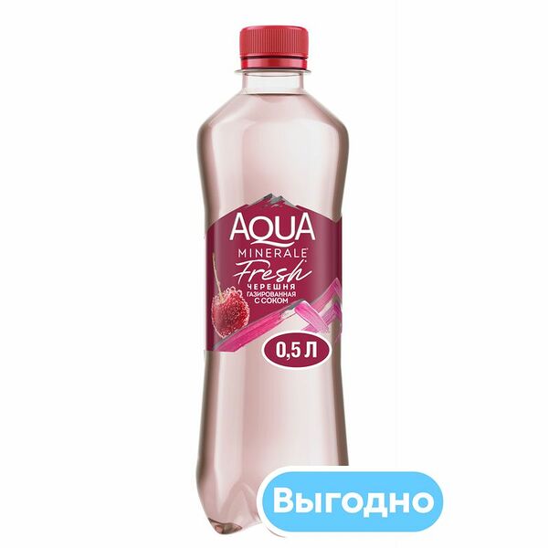 Напиток Aqua Minerale с соком Черешня газированный 0.5л