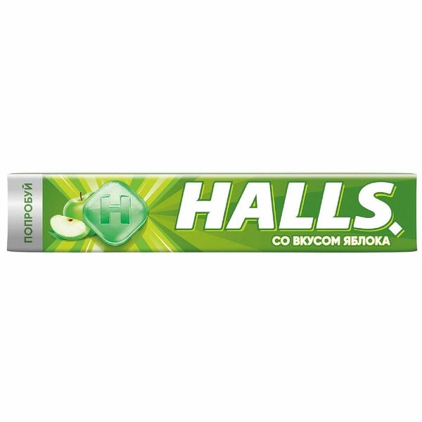 Карамель леденцовая Halls со вкусом яблока 25 г