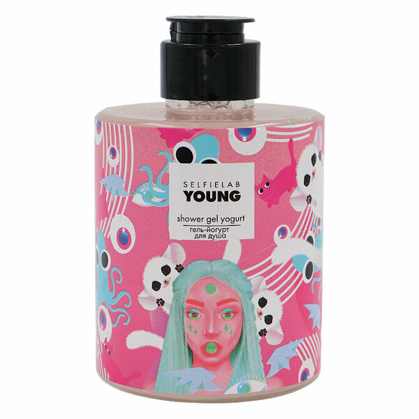 Гель-йогурт для душа SelfieLab Young с экстрактами зеленого кофе и какао 300 мл