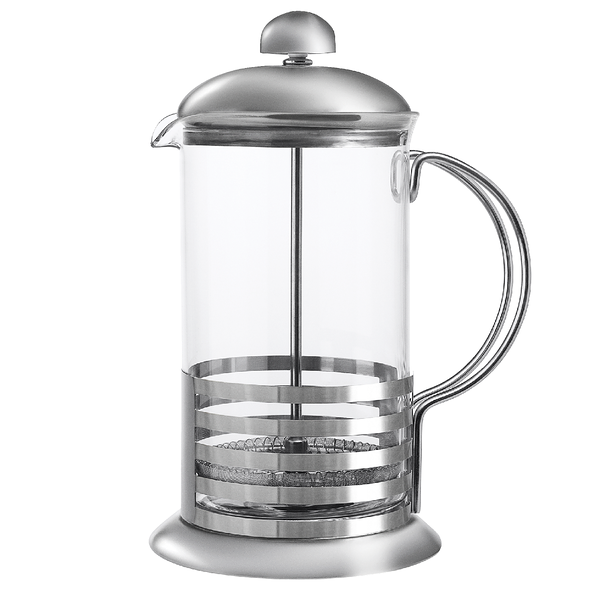 Френч-пресс Kukina Raffinata Линии серебряный, 600 мл