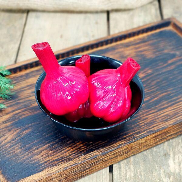 Чеснок красный крупный маринованный