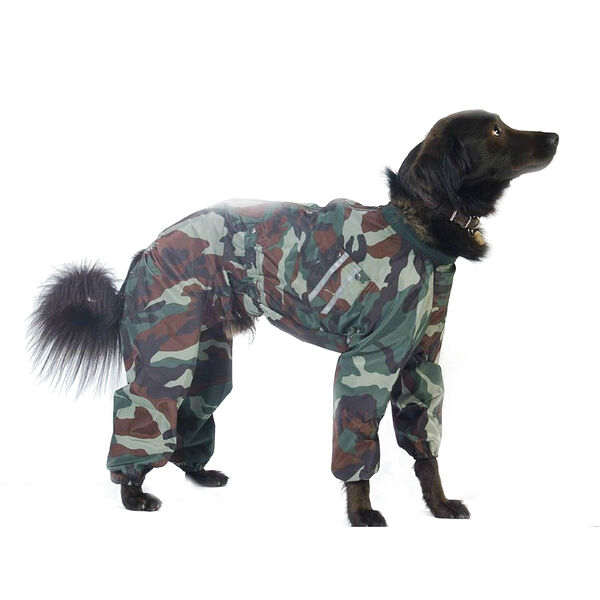 Комбинезон холодный для собак Немецкая овчарка камуфляж 5XL (мальчик)