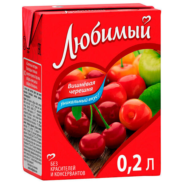Напиток Любимый Вишневая черешня 200 мл