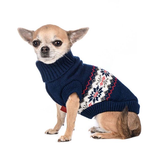 Свитер для собак 25см S синий (унисекс)