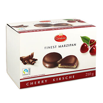 Шоколадные конфеты Carstens Марципан с ромом и вишней