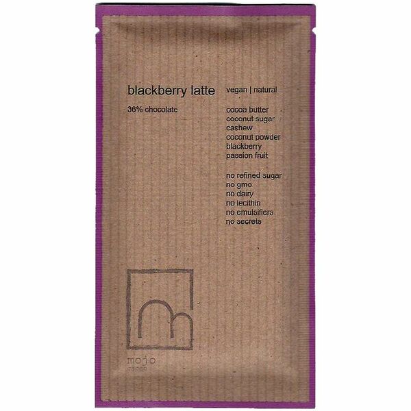 Шоколад веганский Mojo Cacao Blackberry Latte 36% 