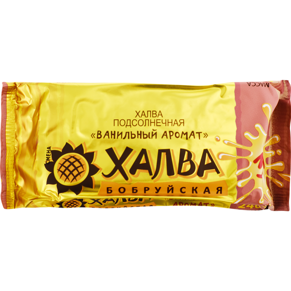 Халва подсолнечная Ванильный аромат 240г Красный Пищевик