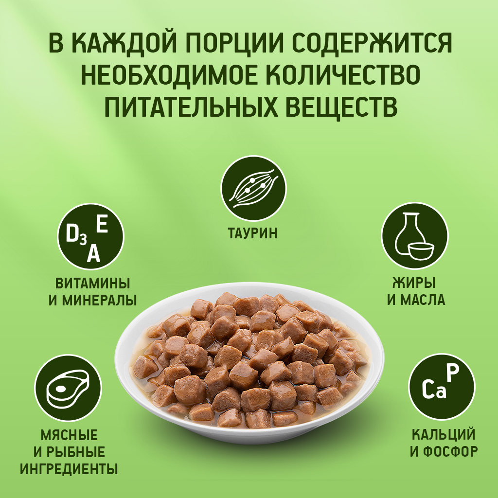 

Влажный корм для взрослых кошек Kitekat Вкусная рыбка в соусе 85 г
