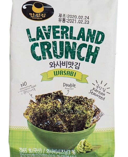 Морская капуста Manjun с васаби 4.5г Южная Корея