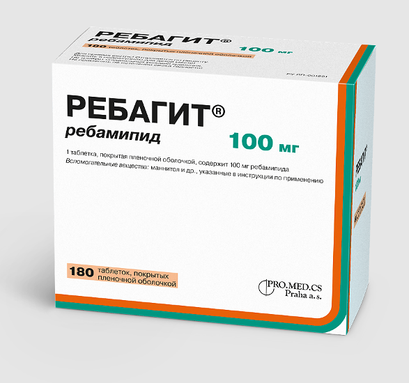 Ребагит таблетки 100 мг 180 шт