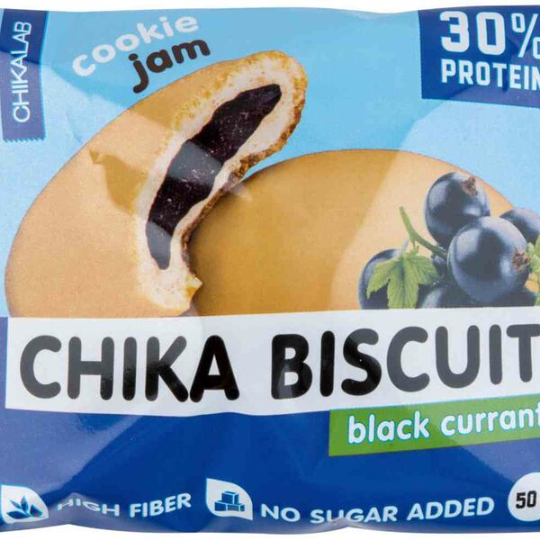 Печенье Chikalab Chika Biscuit с начинкой Чёрная смородина