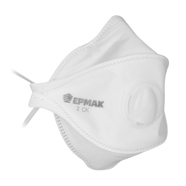 Ермак респиратор 2ck противоаэрозольный с клапаном ffp2, защита от пыли и аэрозолей до 12 пдк