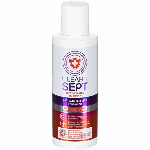 Гель для умывания CLEARASEPT Anti-acne антибактериальный, для проблемной кожи