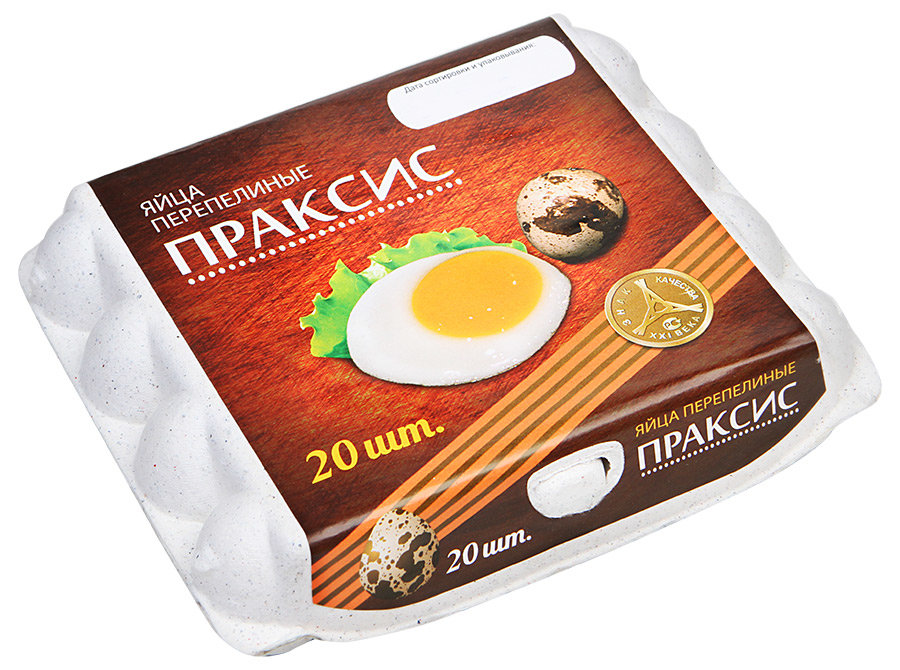 

Яйца перепелиные Праксис пищевые 20 шт.