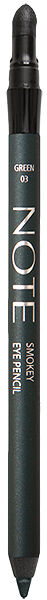 Карандаш для глаз для создания эффекта смоуки Note Smokey Eye Pencil т.03 Green 1,2 г