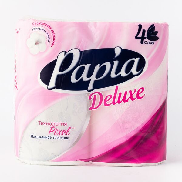 Туалетная бумага Papia Deluxe ~ 4 шт.