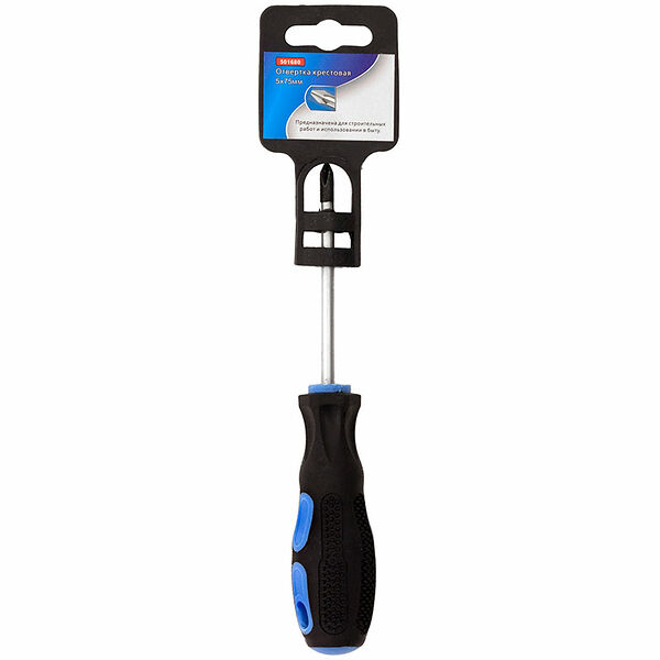 Отвертка крестовая, 5x75 мм