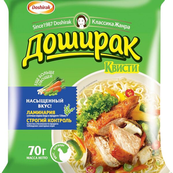 Лапша быстрого приготовления Доширак Квисти со вкусом Курицы
