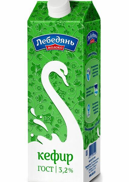Кефир Лебедяньмолоко 3.2%, 900г