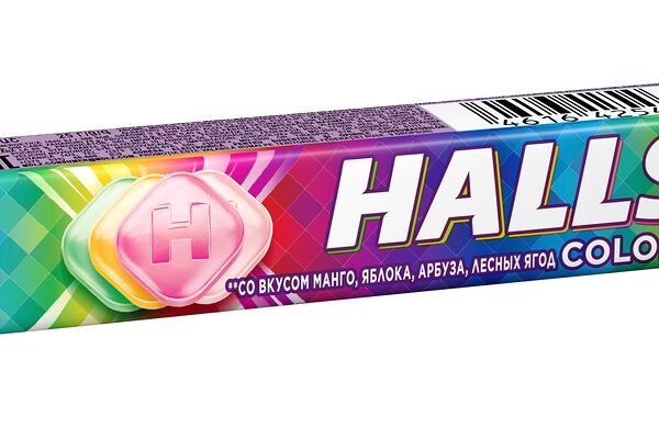 Леденцы HALLS Colors ассорти 25г