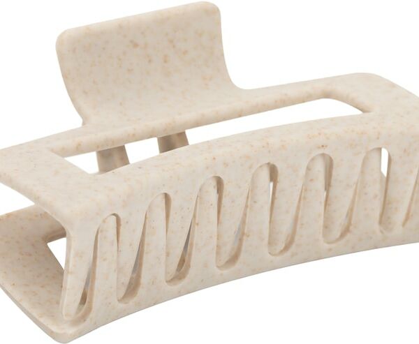 Заколка краб Kosmo shtuchki Прямоугольный большой бежевый