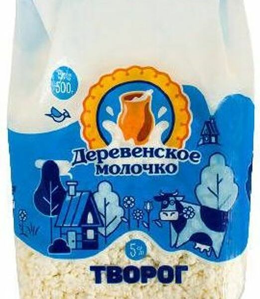 Творог Деревенское Молочко 5% 500г