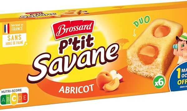 Пирожные Brossard бисквитные с ячейками наполненными абрикосовой начинкой 150г