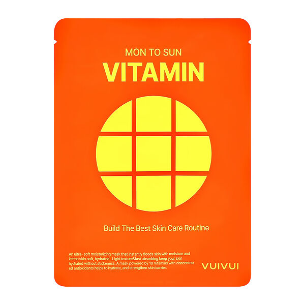 Маска для лица Vuivui Mon to sun с комплексом витаминов укрепляющая 25 мл