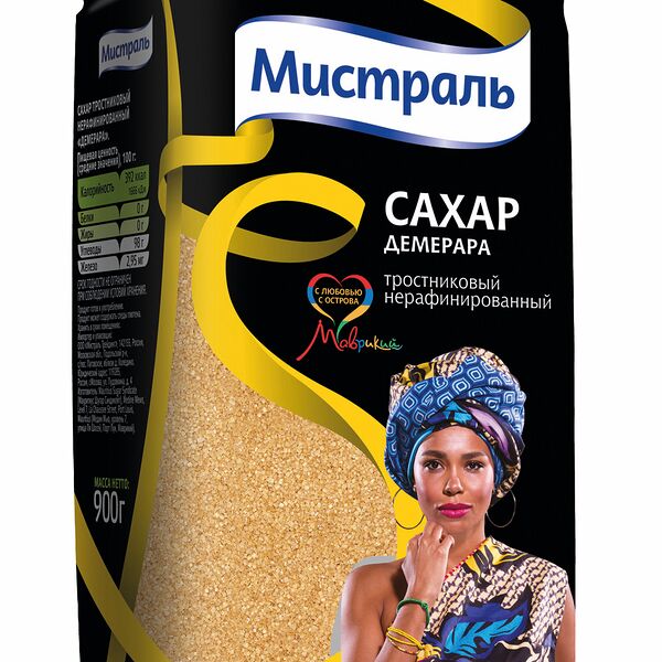 Сахар тростниковый Мистраль Демерара нерафинированный