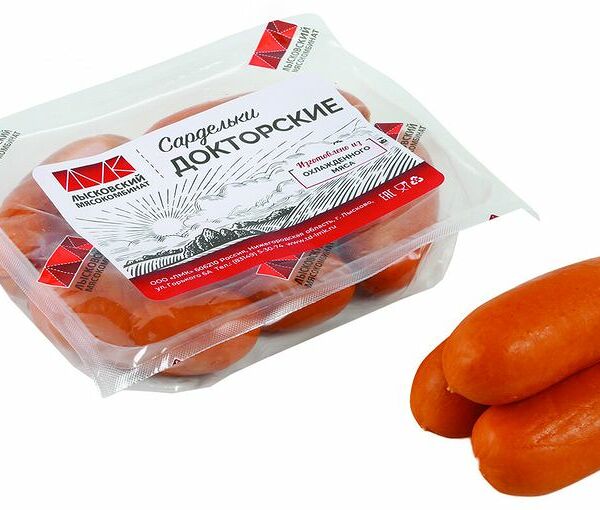 Сардельки ЛМК Докторские в/с охл газ. вес до 1.2 кг