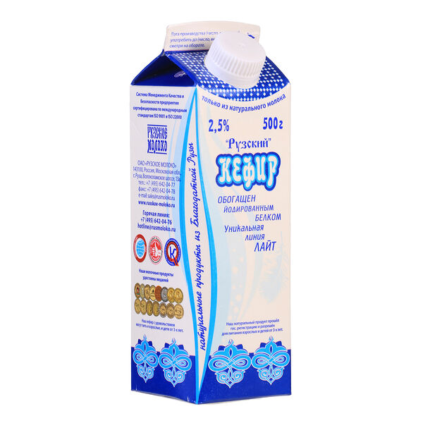Кефир Рузский с йодированным белком 2.5%
