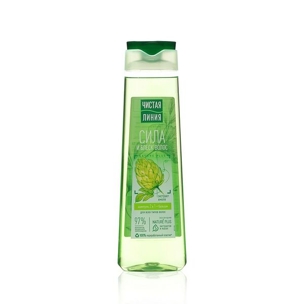 Шампунь и бальзам Чистая Линия 2 в 1 Хмель для всех типов волос
