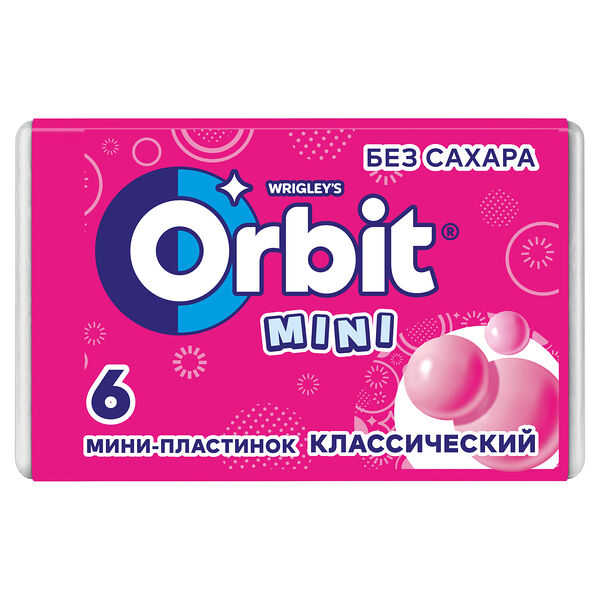 Жевательная резинка ORBIT для детей классический вес 10,2г Wrigley РОССИЯ