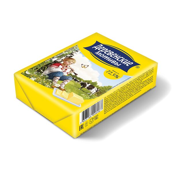 Масло сливочное Деревенские мотивы растительно-сливочное 72,5%