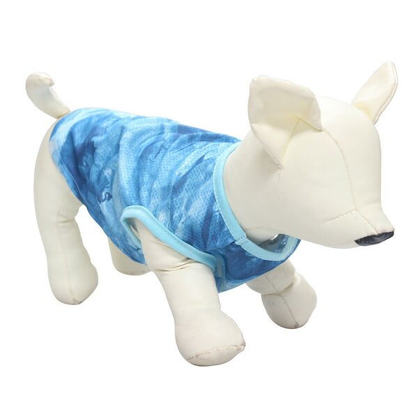 Футболка для собак FOXIE Sky XL (длина спины 45см, обхват груди 58-62см) голубая