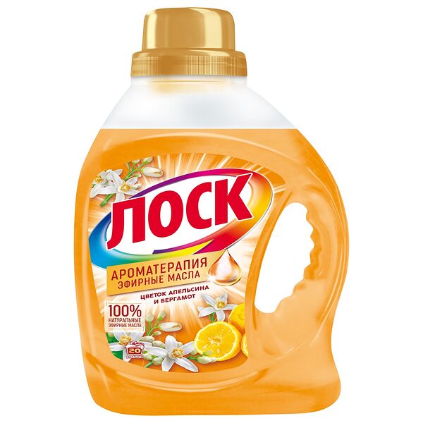 Гель для стирки Лоск Цветок апельсина и бергамот, 1.3 л