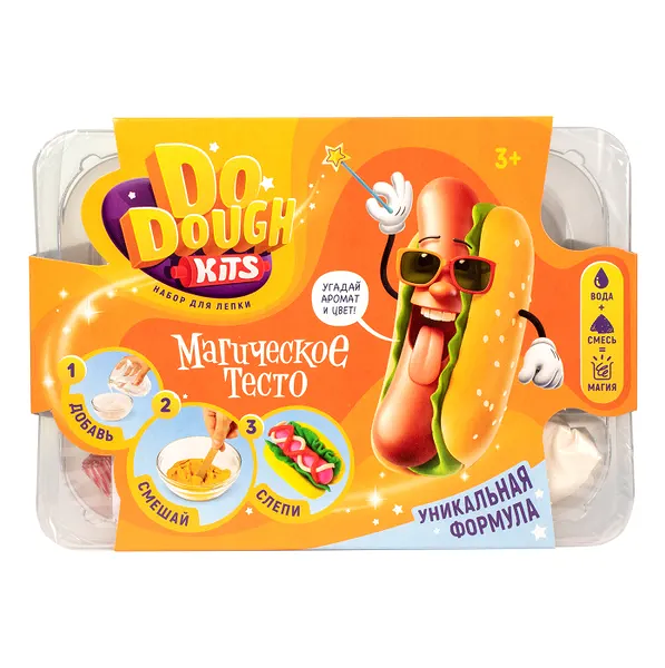 Игрушка DO DOUGH kits в наборе тесто сухое Хотдог 