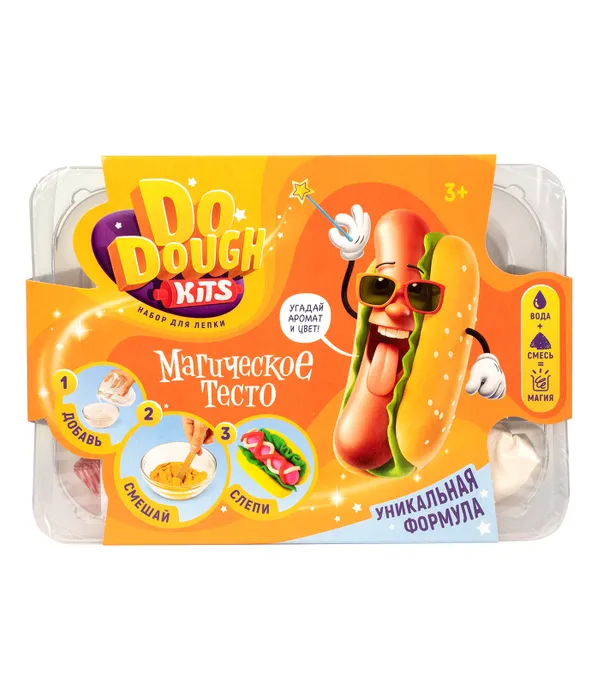 

Игрушка DO DOUGH kits в наборе тесто сухое Хотдог