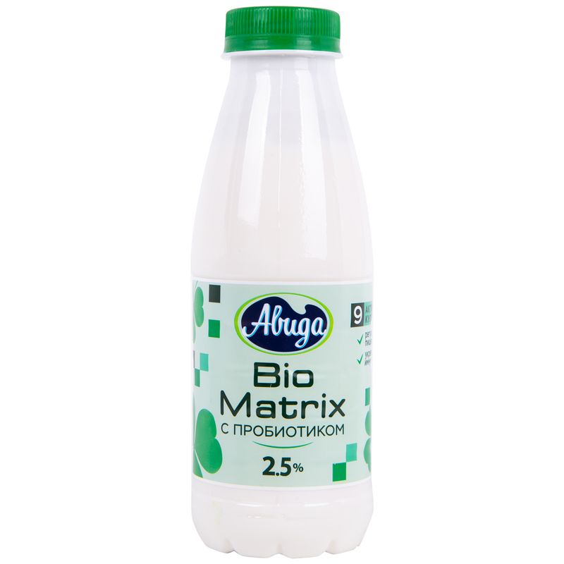 

Биопродукт кисломолочный Авида Bio Matrix с пробиотиком 2.5% 430 мл