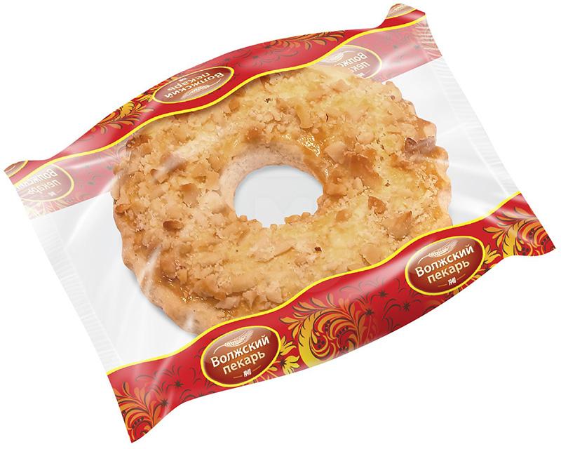 

Пирожное Волжский Пекарь Кольцо песочное с орехом