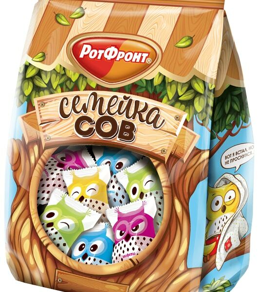 Конфеты Рот Фронт Семейка сов 200г
