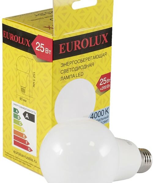 Лампа светодиодная Eurolux E27 25Вт